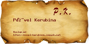 Pável Kerubina névjegykártya